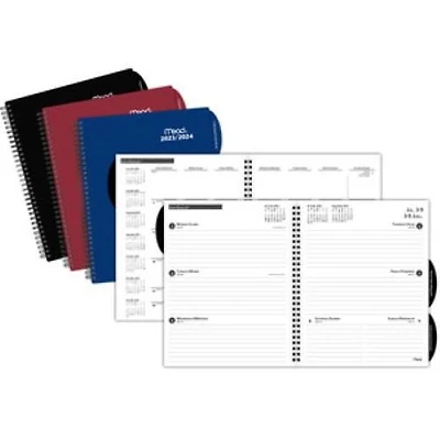 Mead Large 2024 Weekly/Monthly Poly Planner Asst, Planner