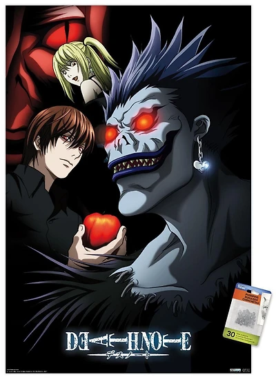 Death Note - Group Wall Poster, 22.375" x 34" Framed