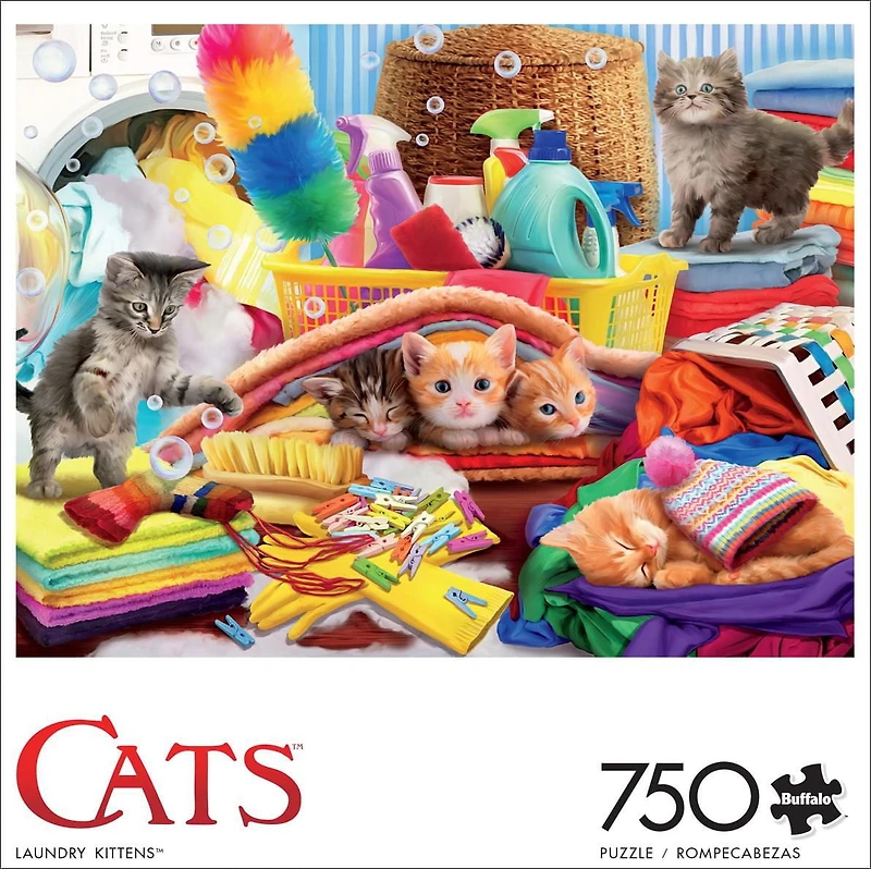 Buffalo Games - Cats - Laundry Kittens - 750 Piece Jigsaw Puzzle