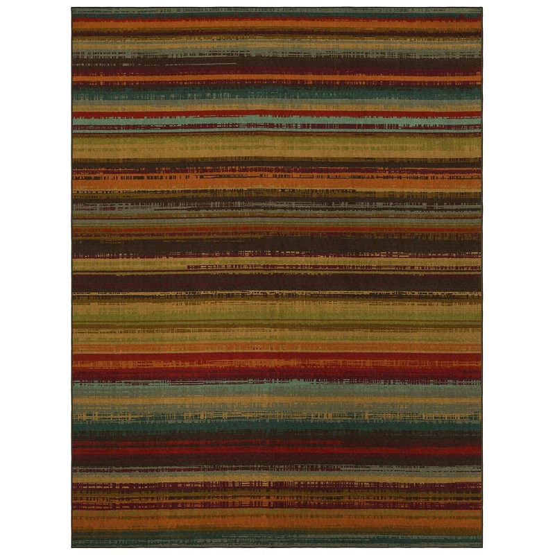 Mohawk Printed Indoor/Outdoor Avenue Stripe Nylon Area Rug 5'x8'