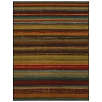 Mohawk Printed Indoor/Outdoor Avenue Stripe Nylon Area Rug 5'x8'