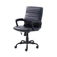 Fauteuil de direction à mi-dossier en cuir reconstitué Mainstays