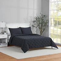 Mainstays 3-Piece Comforter Set, Greystone, Double Queen, Double Queen