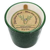 Canadiana 8.5oz Cozy White Musk Scented Ceramic Candle