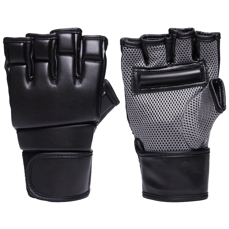 GoZone 5oz MMA Kickboxing Gloves – Black/Grey