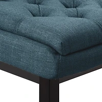 CorLiving Leilani Modern Tufted Indoor Counter Height Bar Stools with Back and Wood Legs - Set of 2