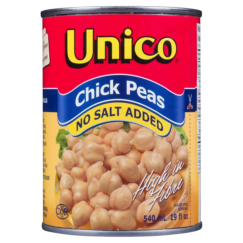 Unico No Salt Added Chick Peas, Unico No Salt Added Chick Peas 540 mL