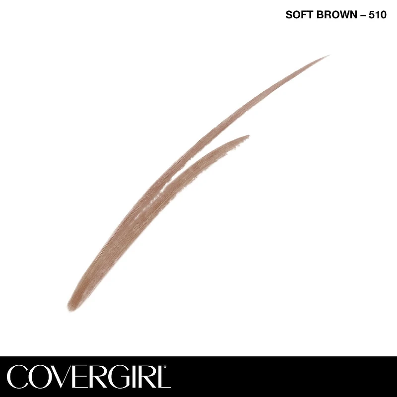 COVERGIRL Easy Breezy Brow Fill + Define Brow Pencil, Sharpener Included, Long-Lasting, Deeply Pigmented, Blendable Formula, 100% Cruelty-Free, Sharpener Included