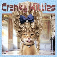 BrownTrout Avanti Cranky Kitties 2024 12x24 Inch Square Wall Calendar, 9781975466503