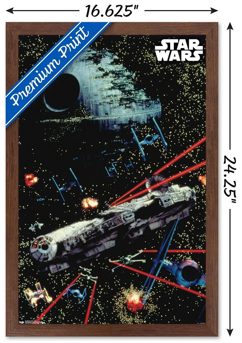Star Wars: Saga - Space Battle Wall Poster, 22.375" x 34"