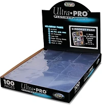 Ultra PRO Platinum Series Pocket Pages (100ct) for Cards and Photos 9-Pocket for 2-1/2" x 3-1/2" Standard Size Cards