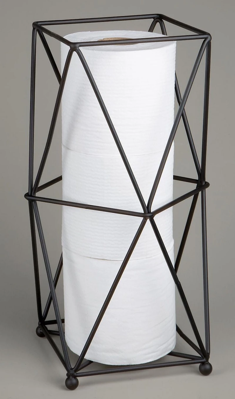 era Geo cylindre de papier hygiénique noir 7.64x13.31x7.64po
