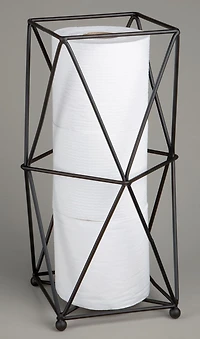 era Geo cylindre de papier hygiénique noir 7.64x13.31x7.64po