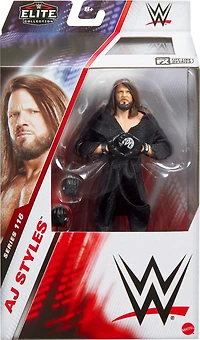 WWE Elite AJ Styles Action Figure, Series #116 6-inch Collectible with Articulation & Accessories