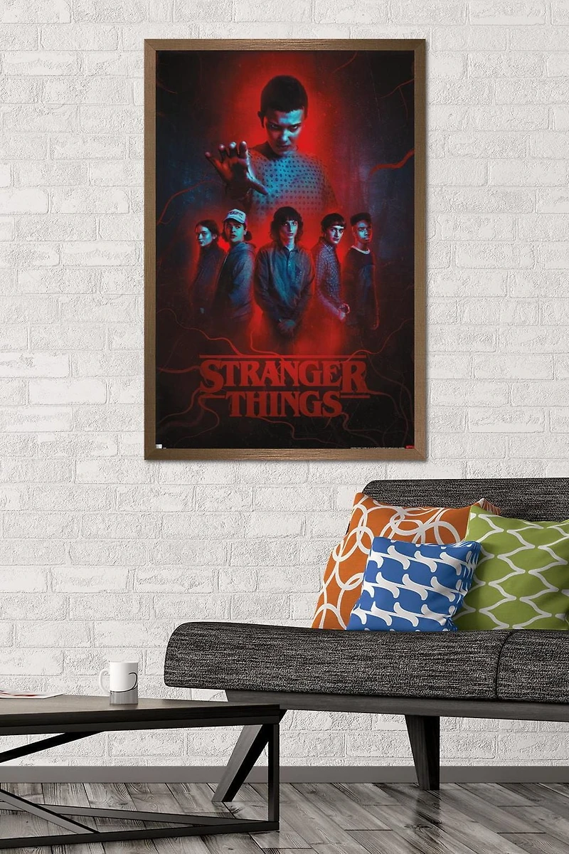Netflix Stranger Things: Season 4 - Group Wall Poster, 22.375" x 34" Framed