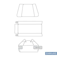 Simmons Tapis à Langer Portable Blanc