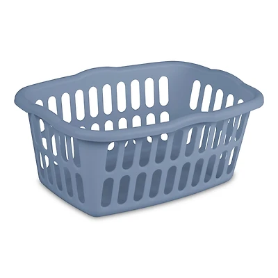 Sterilite 53 Liter Rectangular Laundry Basket Blue Moonlight