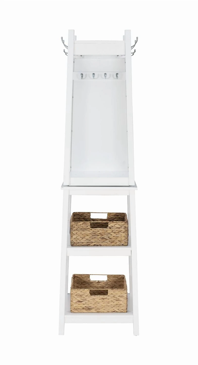 Helena Rotating Coat Rack, White