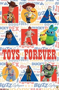 Disney Pixar Toy Story 4 - Grid Wall Poster, 22.375" x 34"