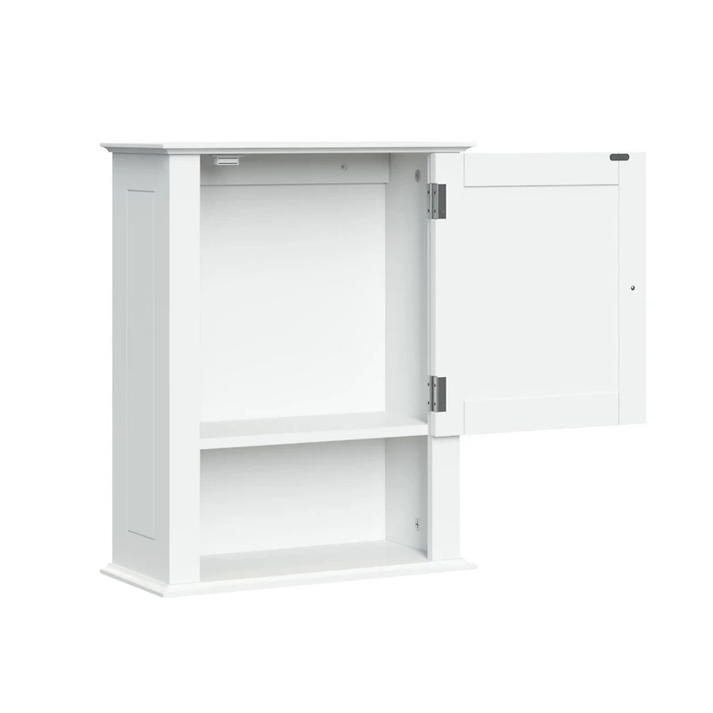 Ashland Collection Maison RiverRidge® Armoire murale de salle de bain, 16,54 po. (larg) x 20,47 po. (haut) x 7,09 po. (p), blanc