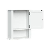 Ashland Collection Maison RiverRidge® Armoire murale de salle de bain, 16,54 po. (larg) x 20,47 po. (haut) x 7,09 po. (p), blanc