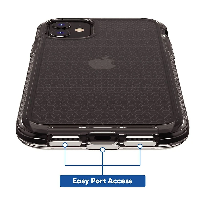 onn. Impact Phone Case for iPhone 11 / iPhone XR - Smoke