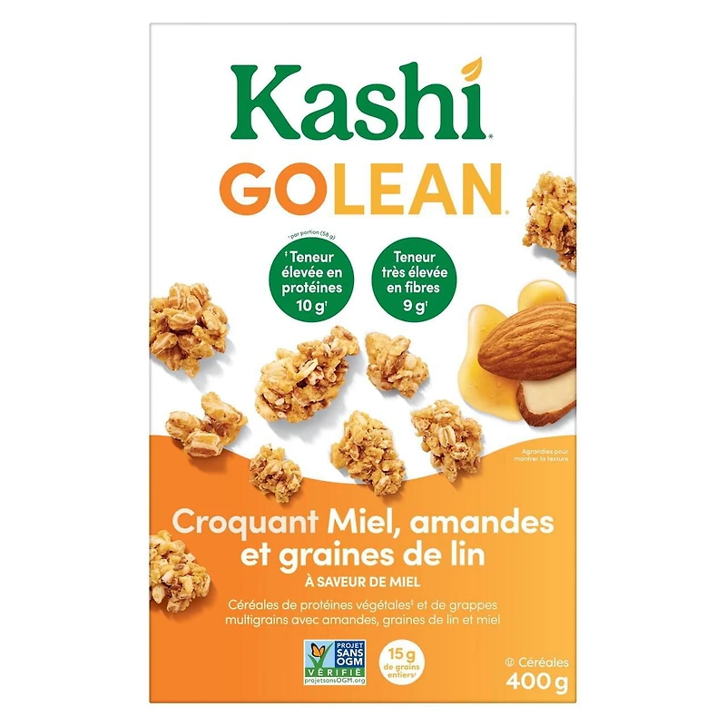 Kashi GOLEAN Honey Almond Flax Crunch Cereal, 400g, 400g