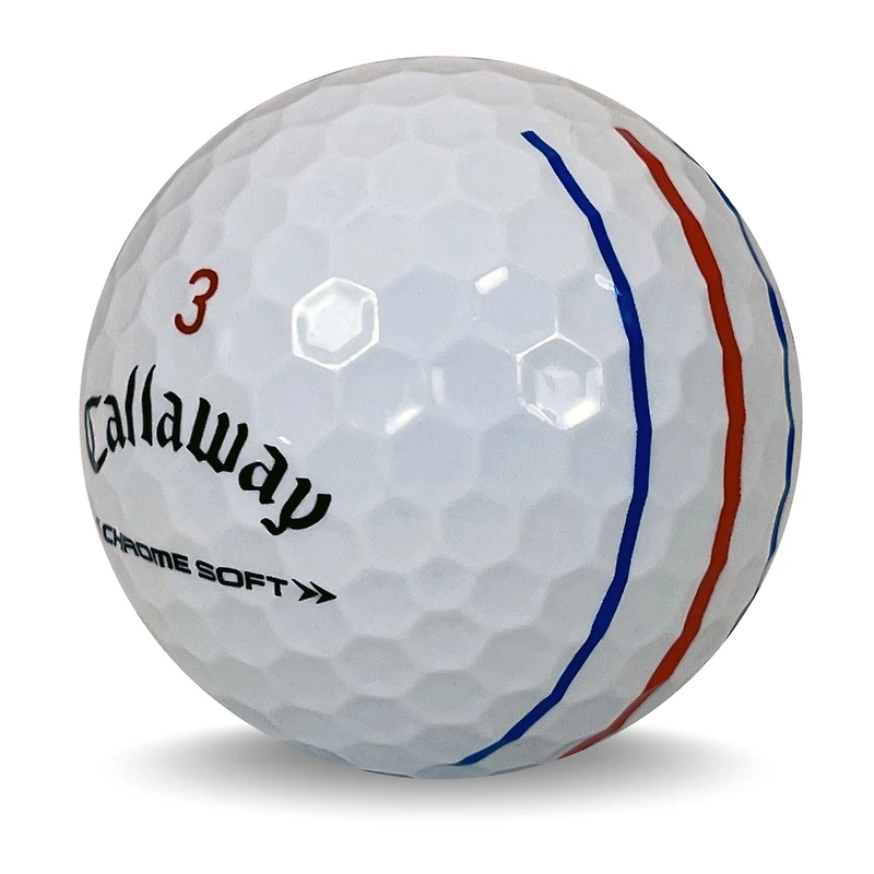 Mulligan - 48 Callaway Chrome Soft Triple Track 5A Recycled Used Golf Balls, White