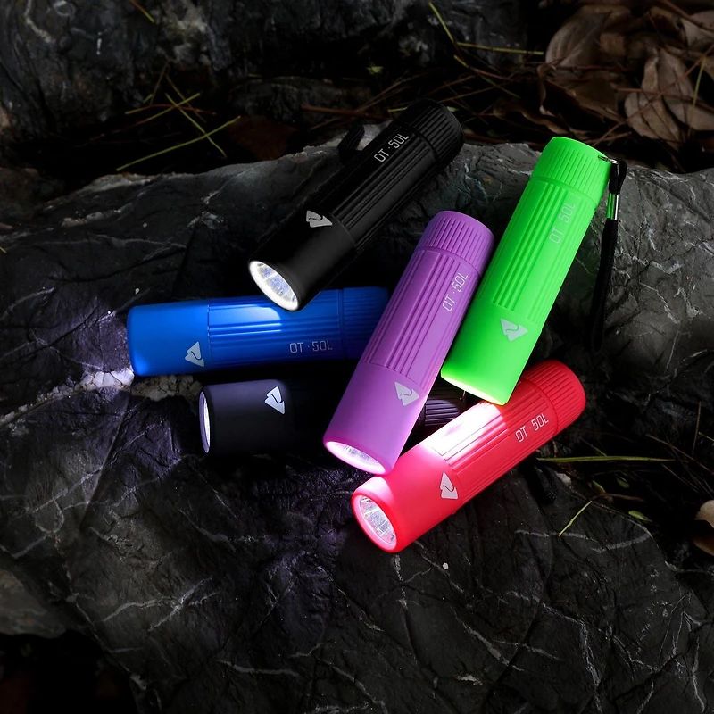 Ozark Trail Mini Handheld LED Flashlight, 50 Lumens, 3 AAA Batteries, 3AAA batteries