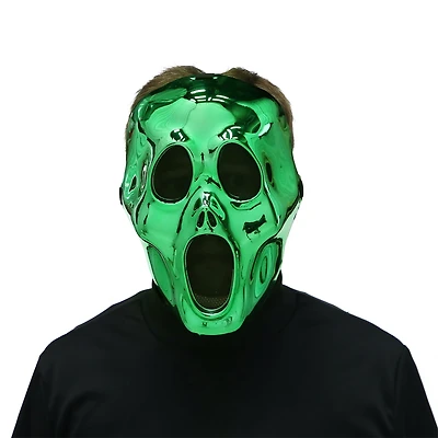 Green Loud Ghost Mask for Adults, Plastic, Unisex, Halloween Costume Accessory for Adults, by Way to Celebrate