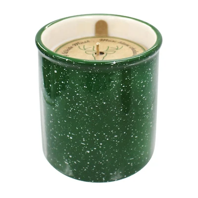 Canadiana 8.5oz Cozy White Musk Scented Ceramic Candle
