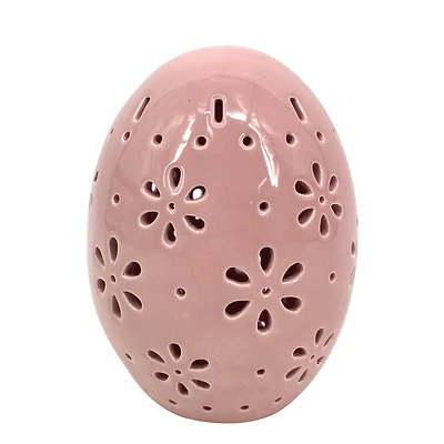 Way to Celebrate Pink Ceramic Egg Table Top