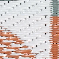 Tapis d'extérieur rond Bubble Plant, 6 pi x 7 pi, polyoléfine tissée 6 pi x 7 pi