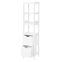 Era Colonna Storage Tower Organizer, White, Tall, 11.75x55.75in, Storage Tower