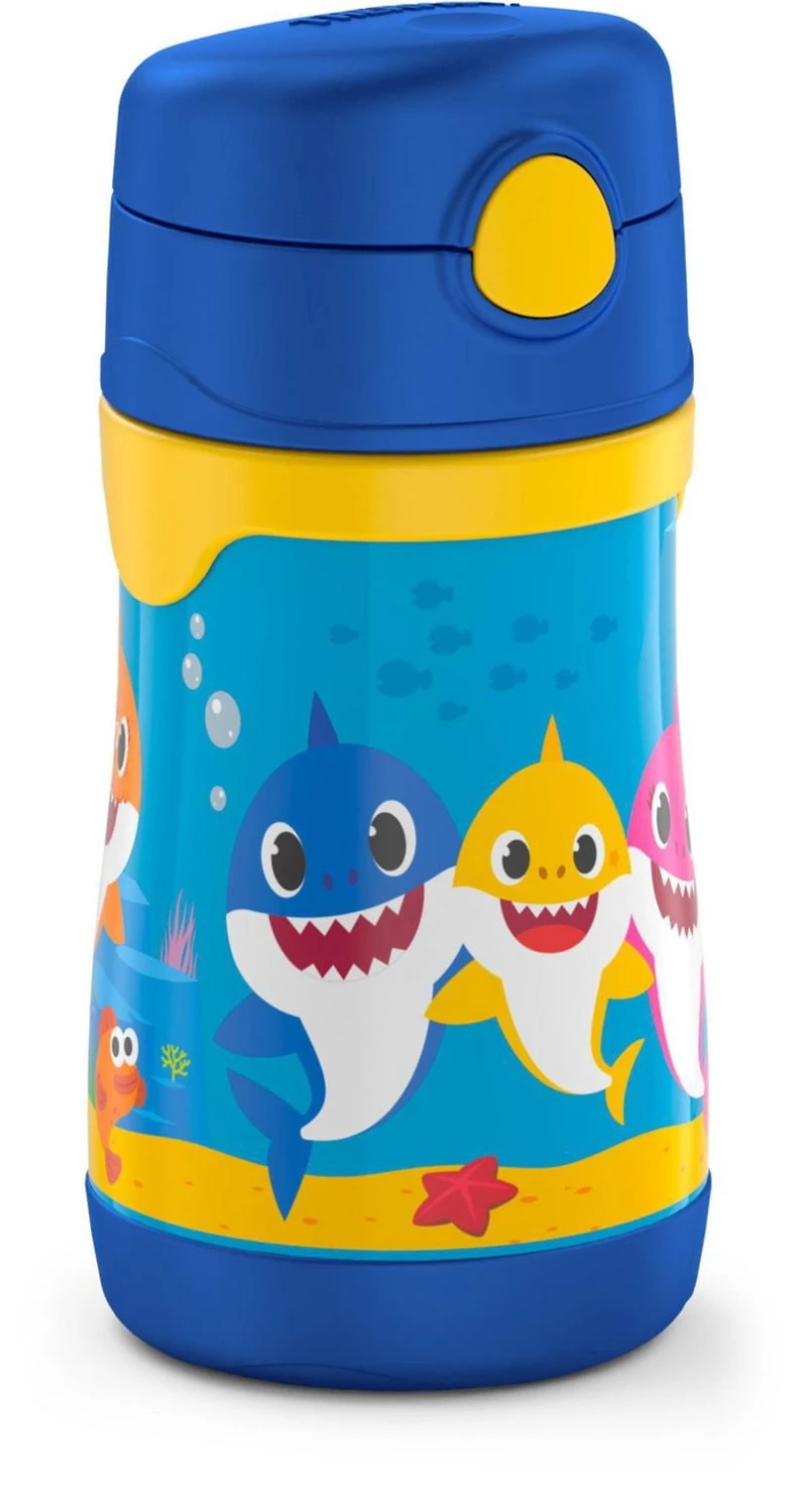 Thermos pour Enfants à Isolation sous Vide10 Oz Bouteille à Paille, Cocomelon