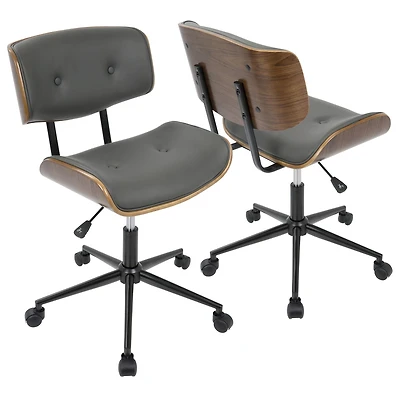 Chaise de bureau milieu-du-siècle Lombardi, par LumiSource