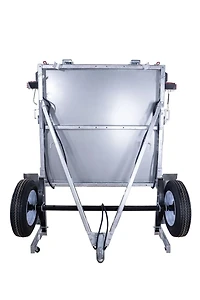 DK2 Ensemble de remorque utilitaire PLIABLE polyvalente de 4 pi x 8 pi (1,2 x 2,4 m) galvanisés