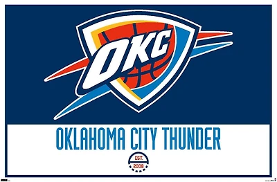 NBA Oklahoma City Thunder - Logo 21 Wall Poster, 22.375" x 34"