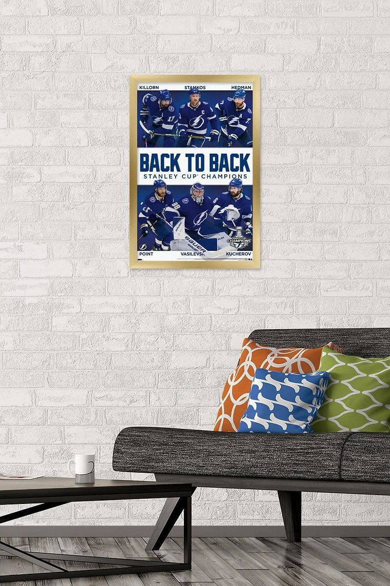 Lightning de Tampa Bay de la LNH - Champions de la Coupe Stanley de la LNH 2021