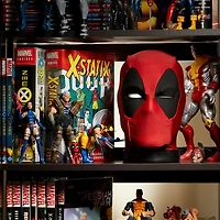 Marvel Legends, Tête de Deadpool interactive, bouge et parle, appli dédiée, pièce de collection pour adulte, 600+ sons et phrases en anglais