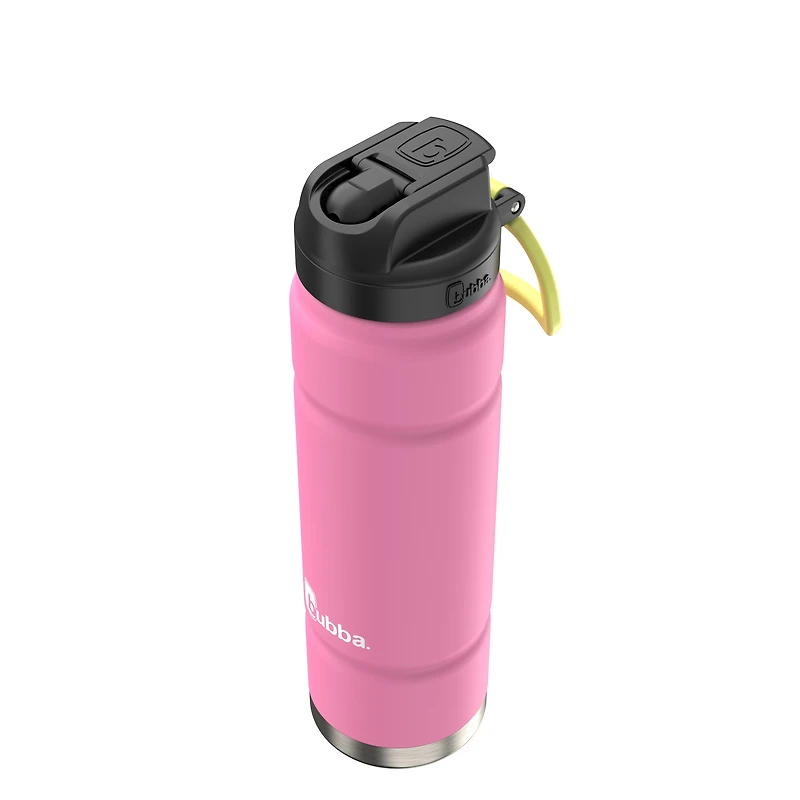 Bouteille d'eau bubba Trailblazer, acier inoxydable, isolation sous vide, 709 mL (40 oz), couvercle avec paille, azalée