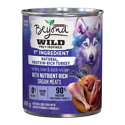 Beyond Wild Recette De Dinde, De Foie et De Canard, Nourriture Humide pour Chiens 368 g 368 g