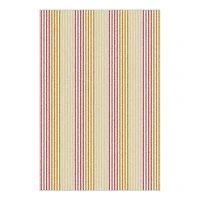 Tapis d’appoint intérieur rayé rose et jaune pour enfants Mainstays, Touffeté à la machine, 28,8 po x 45 po, lavable à la machine, endos antidérapant