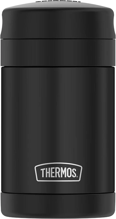 Thermos Vacuum Insulated 16 OZ Food Jar with Spoon, Black