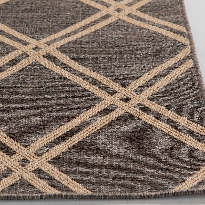 Smithleighs Brown and Cream Woven Area Rug