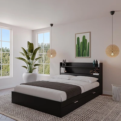 Nexera Hunter Platform Bed with Headboard