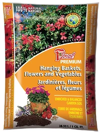 Floral Premium Garden Soil for Hanging Baskets, Flowers & VExpert Gardeneretables 28.3L