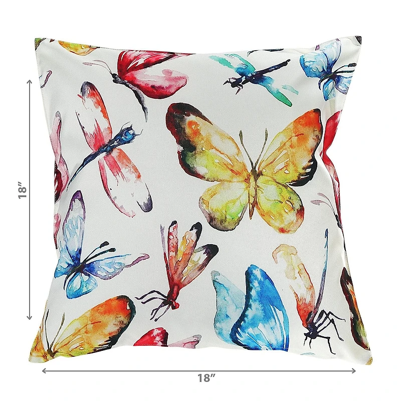 IH Casa Decor Outdoor Termroproping Cushion Aquarement Butterfly - Ensemble De 2