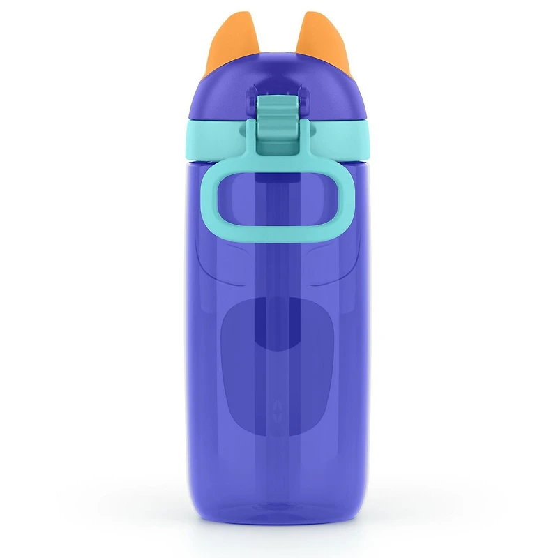 Ello Ellies Bouteille d’eau en plastique de 16 oz <ul><li>Capacité de 16 oz </li><li>Couvercle rabattable facile à utiliser</li><li>Toutes les pièces sans BPA</li></ul>