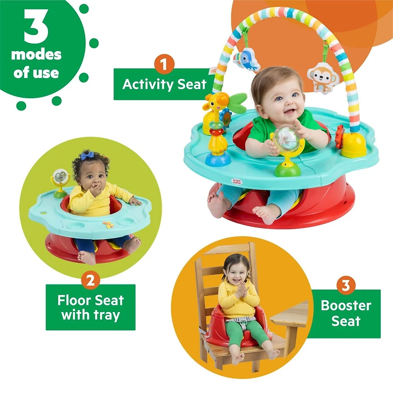 Super Siège Playful Paradise SuperSeat 3-en-1 de Bright Starts 6 - 36 mois; max.15kg